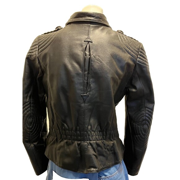 HARLEY DAVIDSON HEIN GERICKE Women's Vtg 80s Black Leather Motorcycle Jacket Sm - Picture 10 of 12